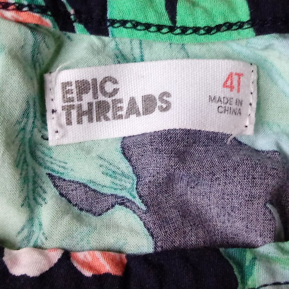 Hawaiian print comfy tank tip and shorts Epic Threads 4T